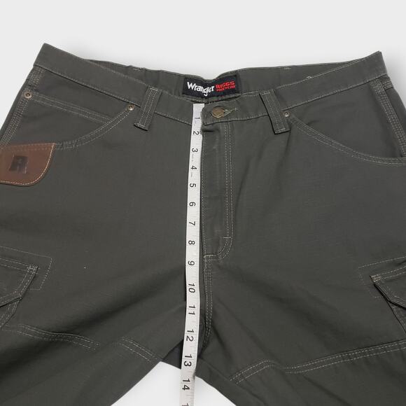 Wrangler Riggs Workwear Ripstop Ranger Cargo Pants Double Knee Green Sz 38x40 - Picture 11 of 14